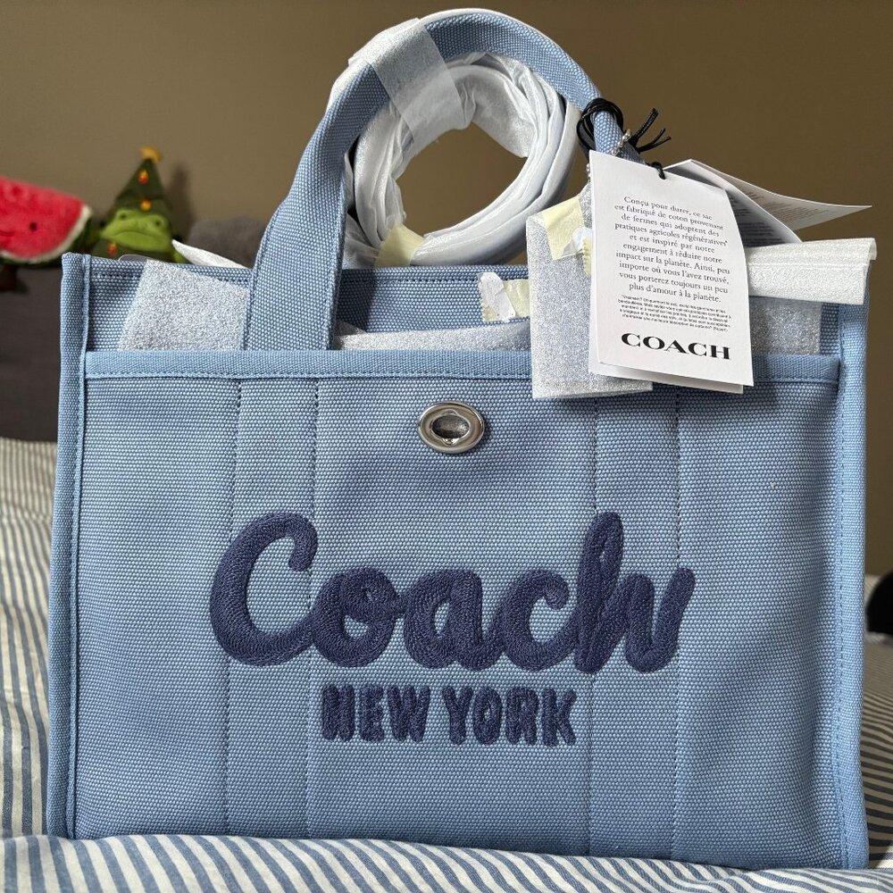 Coach Cargo Tote 26 in Slate Blue